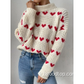 Pauche à col debout Pull à manches longues Sweater